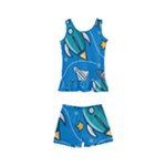 About-space-seamless-pattern Kids  Boyleg Swimsuit