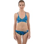 About-space-seamless-pattern Wrap Around Bikini Set