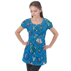 Puff Sleeve Tunic Top 