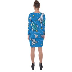 Asymmetric Cut-Out Shift Dress 