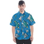 About-space-seamless-pattern Men s Short Sleeve Shirt