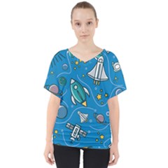 V-Neck Dolman Drape Top 