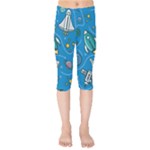 About-space-seamless-pattern Kids  Capri Leggings 