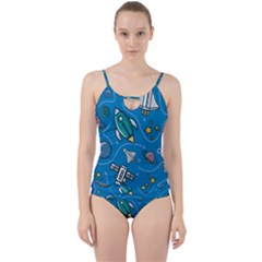 Cut Out Top Tankini Set 