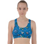 About-space-seamless-pattern Back Weave Sports Bra