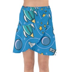 Wrap Front Skirt 