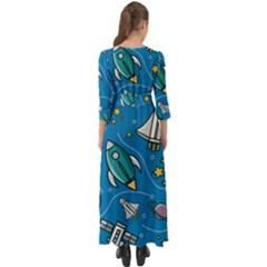 Button Up Boho Maxi Dress 