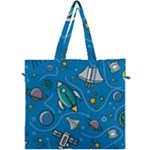 About-space-seamless-pattern Canvas Travel Bag