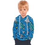 About-space-seamless-pattern Kids  Overhead Hoodie