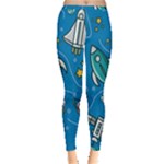 About-space-seamless-pattern Inside Out Leggings