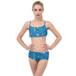 About-space-seamless-pattern Layered Top Bikini Set