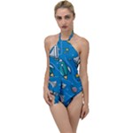 About-space-seamless-pattern Go with the Flow One Piece Swimsuit