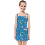 About-space-seamless-pattern Kids  Summer Sun Dress