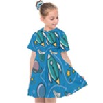 About-space-seamless-pattern Kids  Sailor Dress