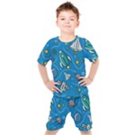 About-space-seamless-pattern Kids  Tee and Shorts Set