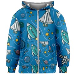Kids  Zipper Hoodie Without Drawstring 