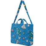 About-space-seamless-pattern Square Shoulder Tote Bag