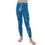 About-space-seamless-pattern Kids  Lightweight Velour Leggings