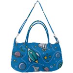 About-space-seamless-pattern Removable Strap Handbag