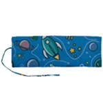 About-space-seamless-pattern Roll Up Canvas Pencil Holder (M)