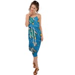 About-space-seamless-pattern Waist Tie Cover Up Chiffon Dress