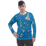 About-space-seamless-pattern Men s Pique Long Sleeve Tee