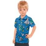 About-space-seamless-pattern Kids  Polo Tee