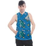 About-space-seamless-pattern Men s Sleeveless Hoodie