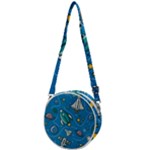 About-space-seamless-pattern Crossbody Circle Bag