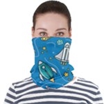 About-space-seamless-pattern Face Seamless Bandana (Adult)