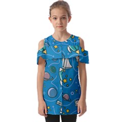 Fold Over Open Sleeve Top 