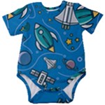 About-space-seamless-pattern Baby Short Sleeve Bodysuit