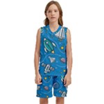 About-space-seamless-pattern Kids  Basketball Mesh Set