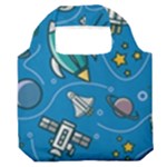 About-space-seamless-pattern Premium Foldable Grocery Recycle Bag