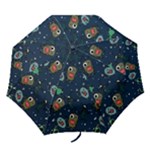 Monster-alien-pattern-seamless-background Folding Umbrellas