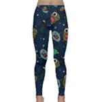 Monster-alien-pattern-seamless-background Classic Yoga Leggings