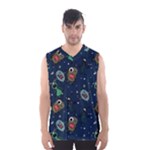 Monster-alien-pattern-seamless-background Men s Basketball Tank Top