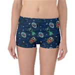 Monster-alien-pattern-seamless-background Boyleg Bikini Bottoms