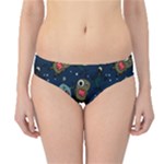 Monster-alien-pattern-seamless-background Hipster Bikini Bottoms