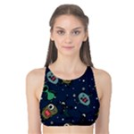 Monster-alien-pattern-seamless-background Tank Bikini Top