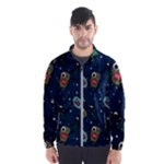 Monster-alien-pattern-seamless-background Men s Windbreaker