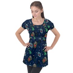 Puff Sleeve Tunic Top 
