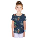 Monster-alien-pattern-seamless-background Kids  One Piece Tee