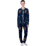 Monster-alien-pattern-seamless-background Casual Jacket and Pants Set