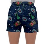 Monster-alien-pattern-seamless-background Sleepwear Shorts