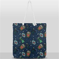Full Print Rope Handle Tote (Large) 
