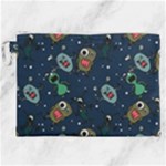 Monster-alien-pattern-seamless-background Canvas Cosmetic Bag (XXL)