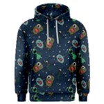 Monster-alien-pattern-seamless-background Men s Overhead Hoodie