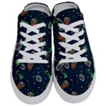 Monster-alien-pattern-seamless-background Half Slippers