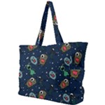 Monster-alien-pattern-seamless-background Simple Shoulder Bag